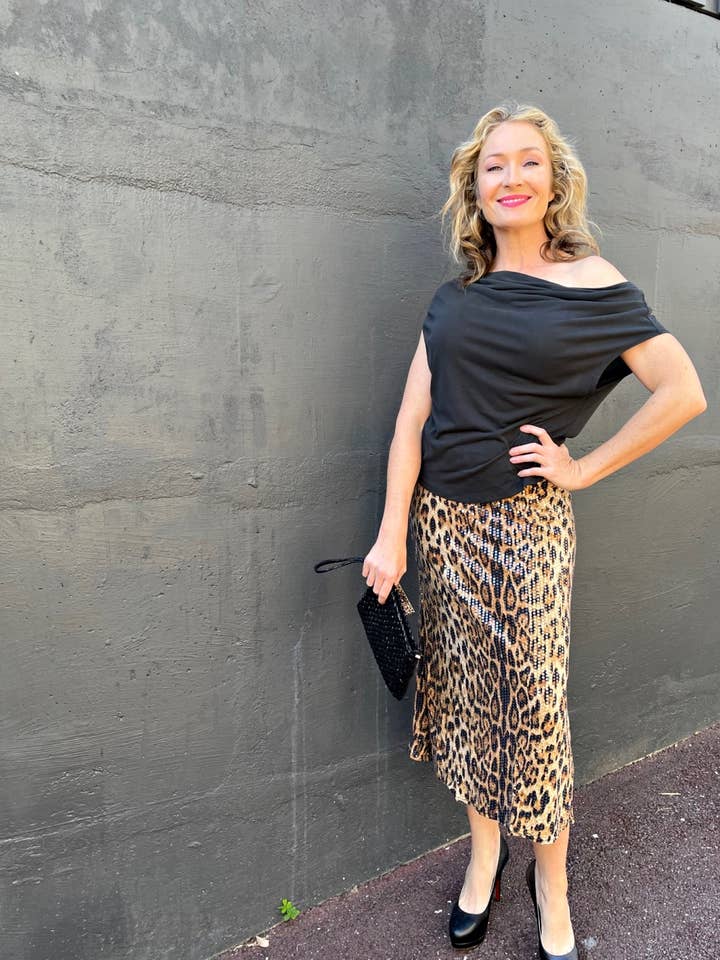 QUEENIE MEOW LEOPARD PALJETNEDERDEL for engroshandel hos Roselle