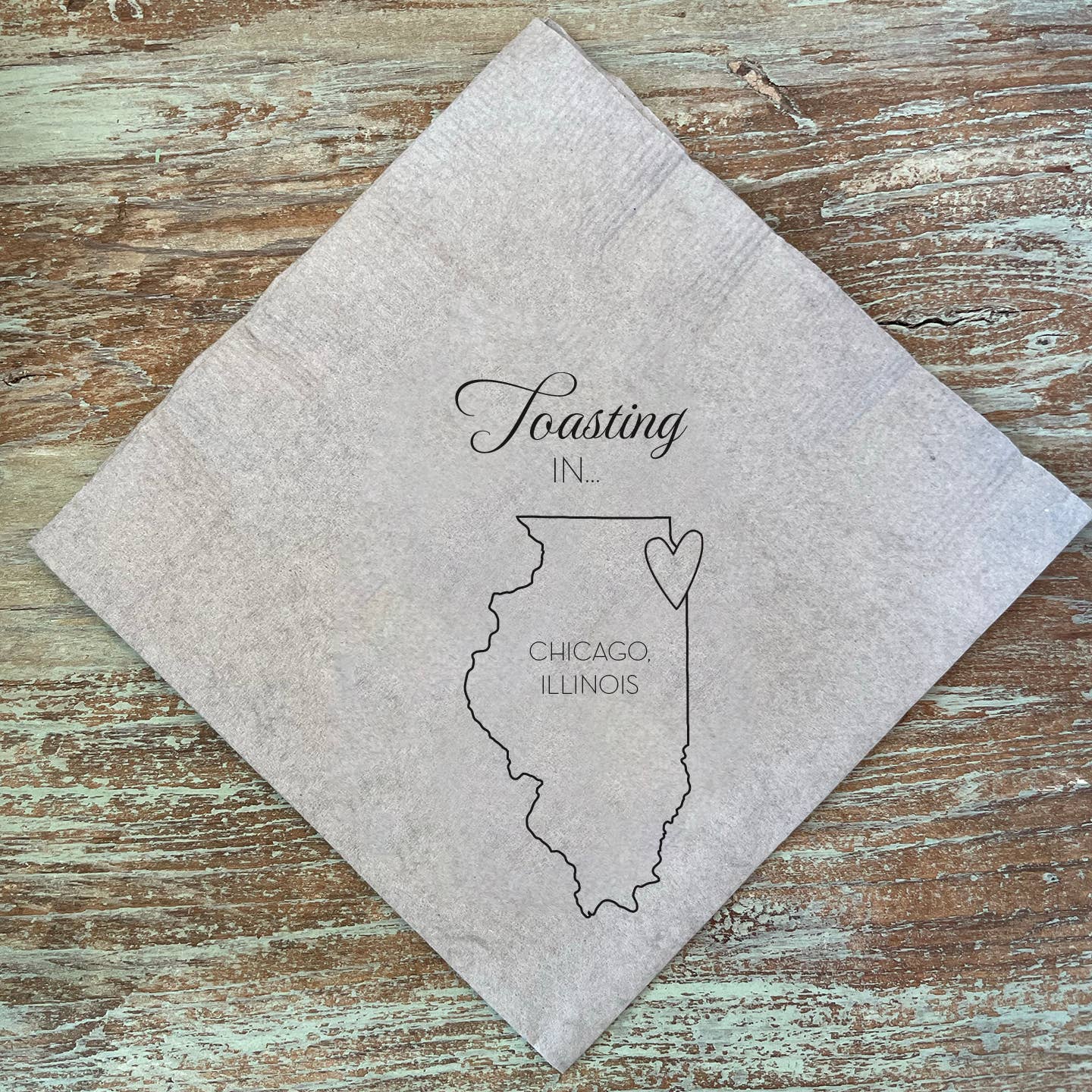 Alice-Louise Press - Vendita all'ingrosso Tovagliolo monouso - Brindando in... Tovaglioli da cocktail locali3