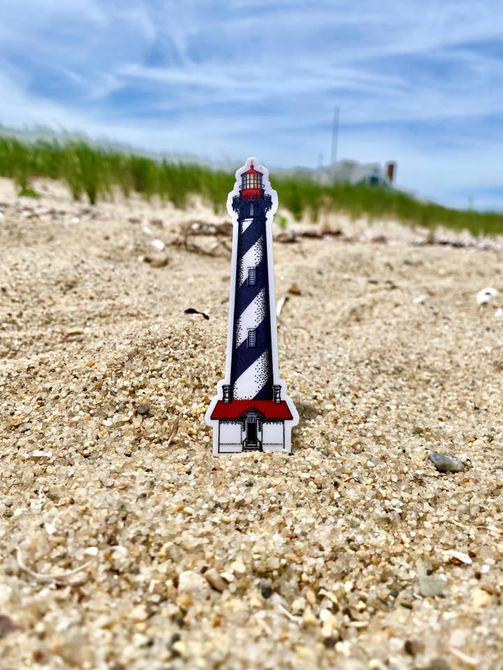 Autocollant en vinyle de St. Augustin Lighthouse Florida pour la vente par Lighthouse Stickers