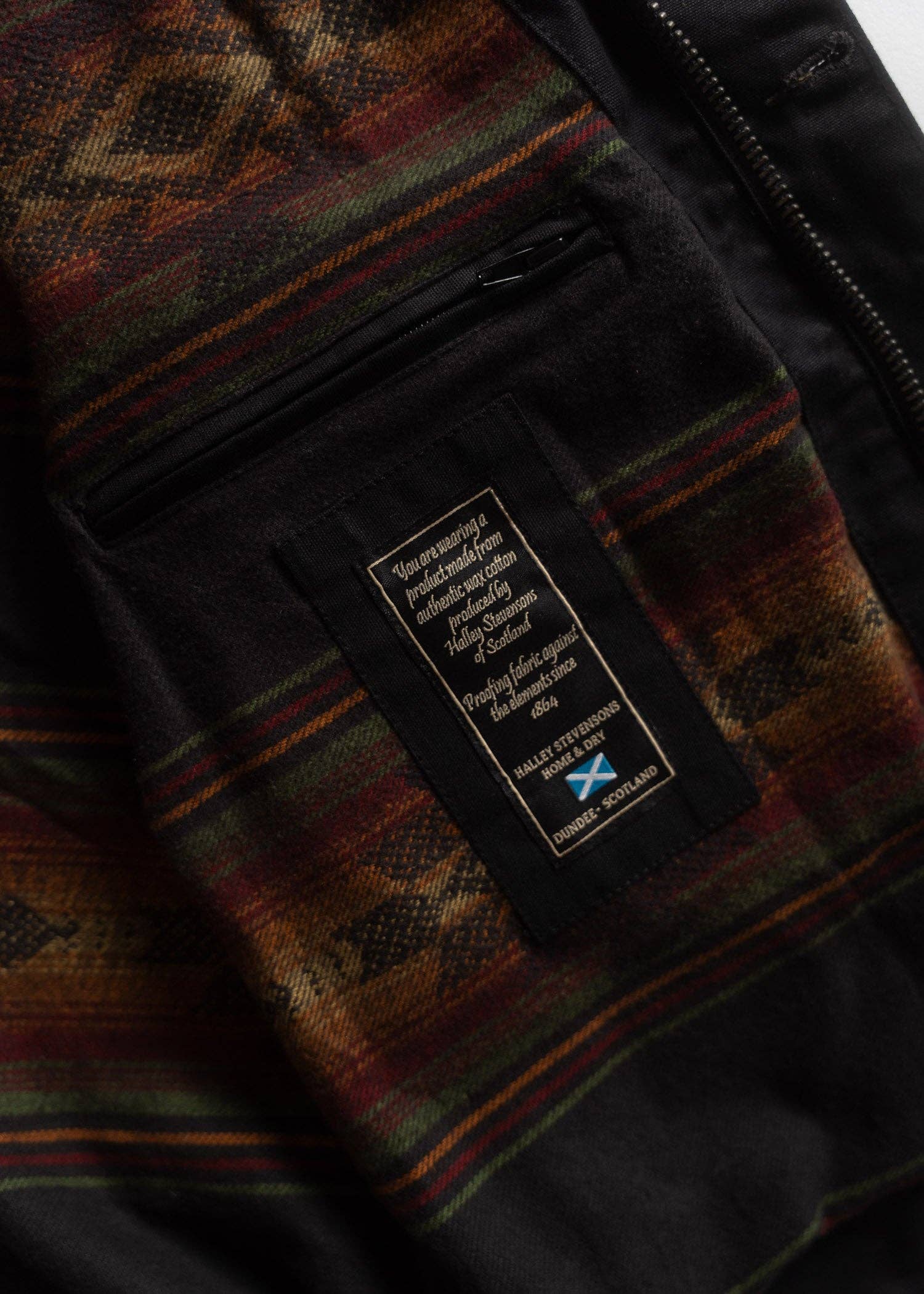 Vintage Black Scout Jacket - Halley Stevensons Waxed Canvas for wholesale on Faire5