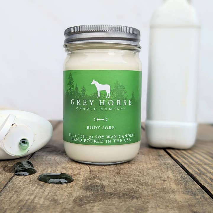 Grey Horse Candle Company - Wholesale Jar/Filled Candle - Body Sore Soy Candle - CLOSEOUT0