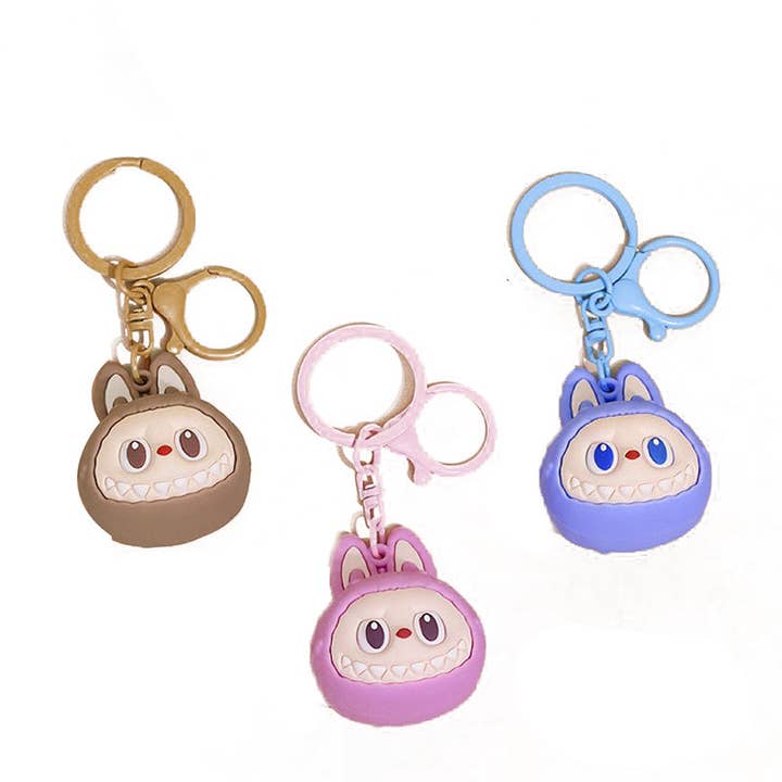 Labulu Keychain Silicone Charm 3 Colors for wholesale by Auraquise