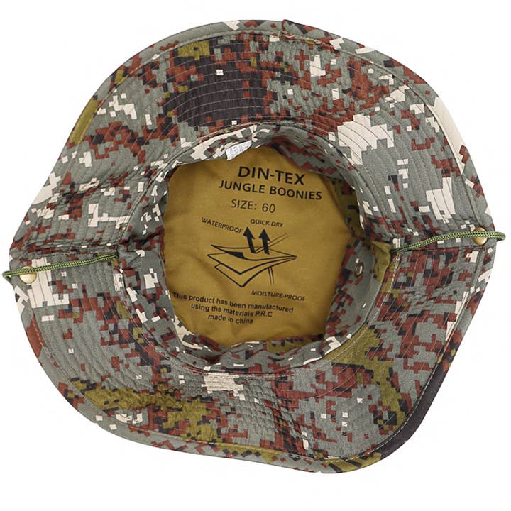 Digital Camo Din-Tex Cotton Boonie Bucket Hat for wholesale on Faire