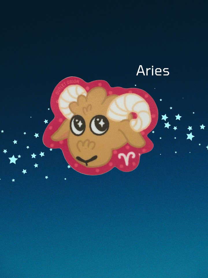 Aries Zodiac Sign Sticker for wholesale by Outlet Orion