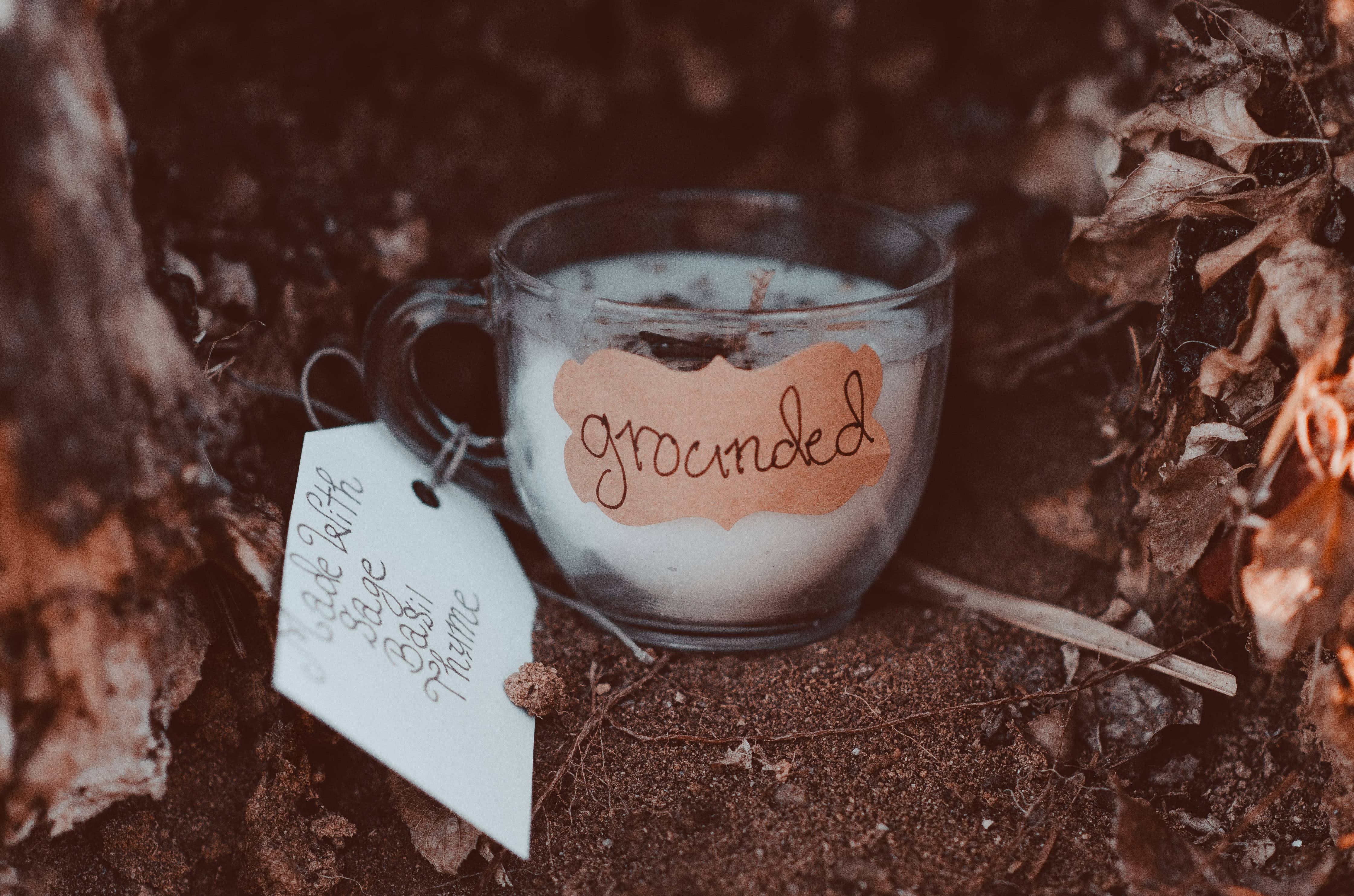 Witchy Wix - Wholesale Jar/Filled Candle - grounded spell candle1