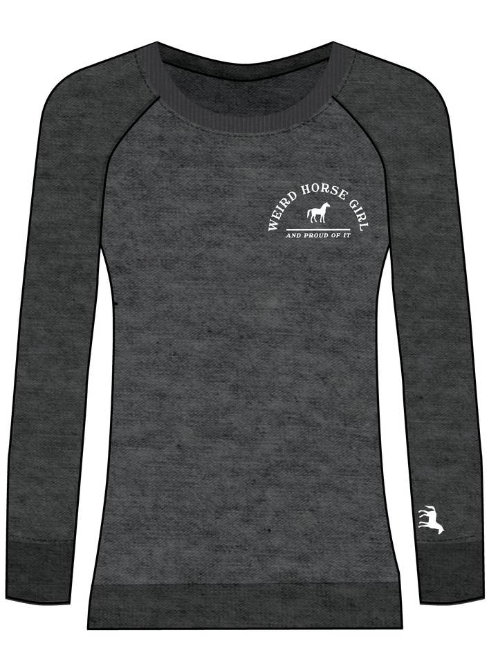 Spiced Equestrian - Wholesale Sweatshirt - Women's - Weird Horse Girl Active Sweatshirt