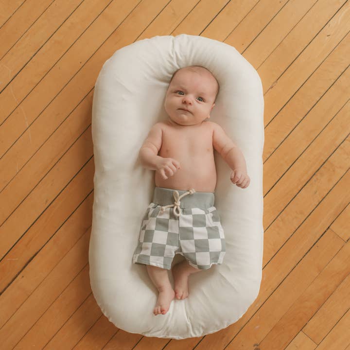 Shorties de tablero de ajedrez para venta al por mayor de Boho + Babe