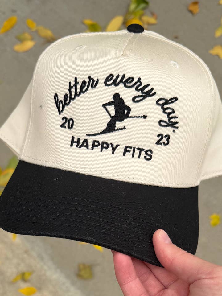 Better Every Day Embroidered Hat: Ski for wholesale by Happy Fits