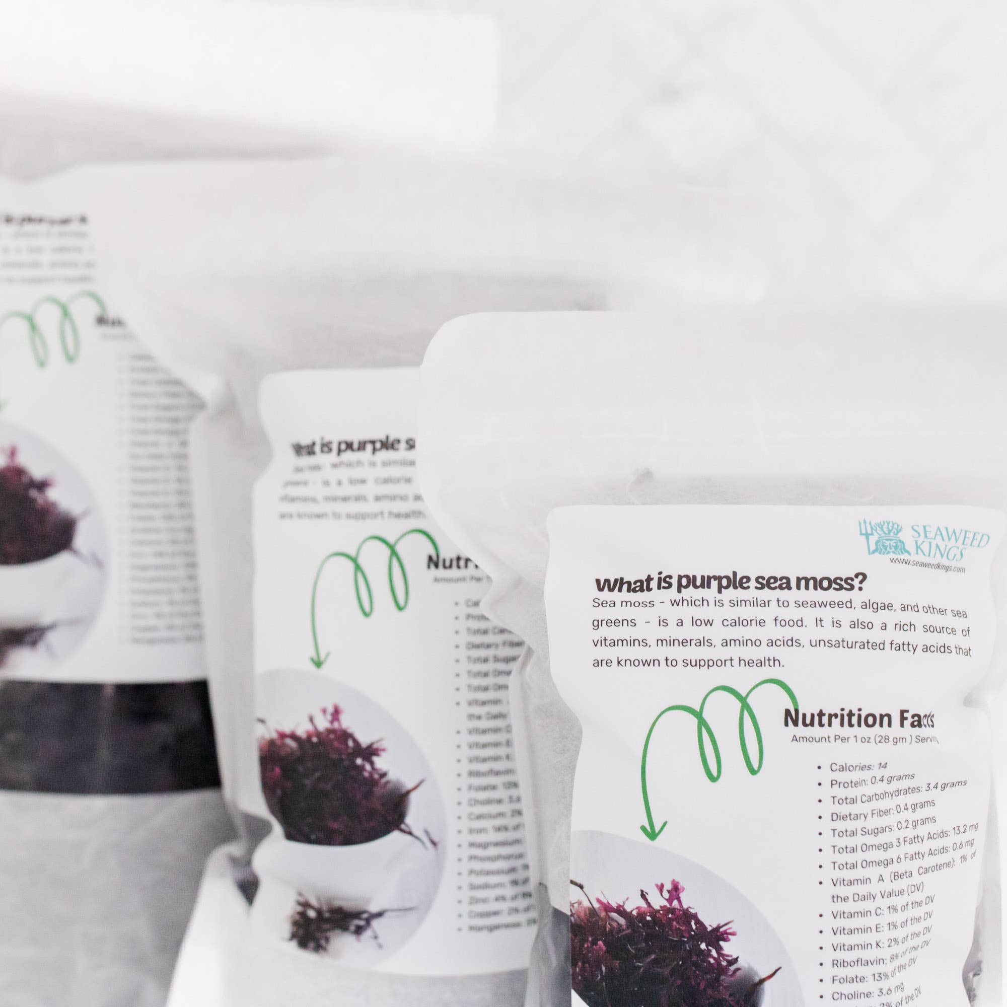 Seaweed Kings - Wholesale Protein/superfood powder - Purple Irish Sea Moss Chondrus Crispus 100% Wildcrafted 1lb8
