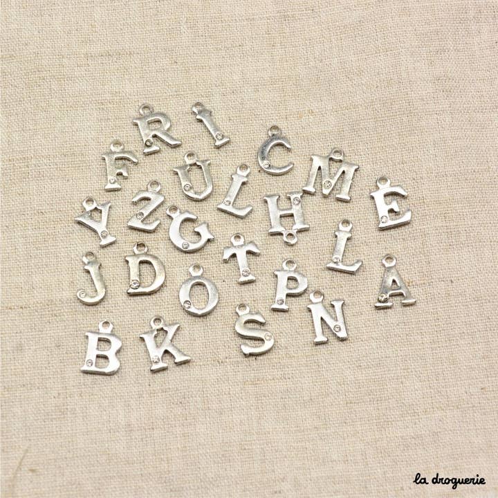 LA DROGUERIE - Wholesale Beads - Rhinestone Alphabet Pearl24