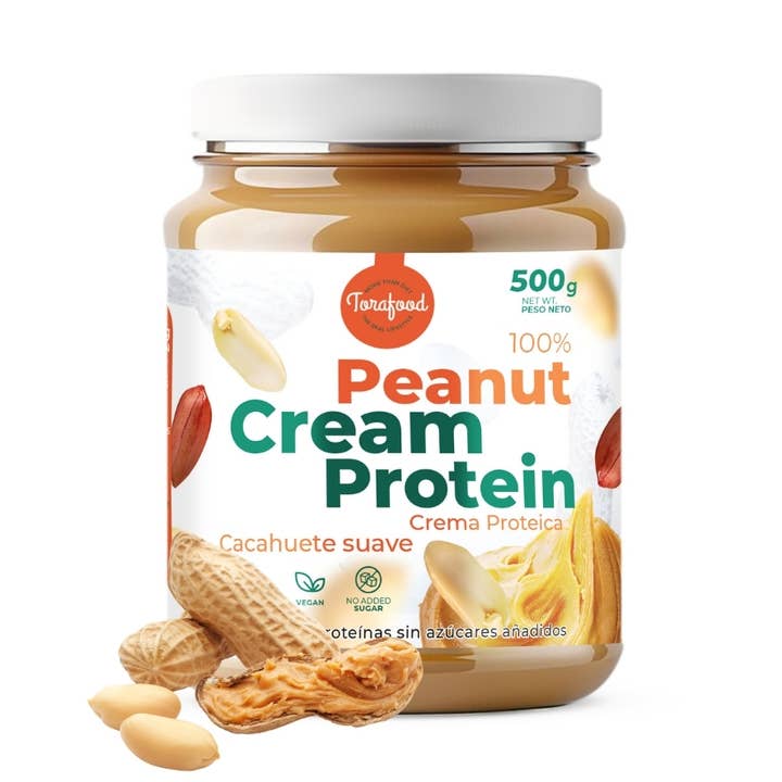 CREMA PROTEICA CACAHUETE 500G - TORAFOOD para venta al por mayor de Torafood