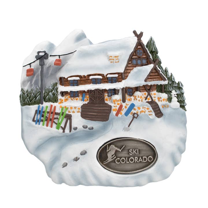 Winter Lodge Magnet {Customization Required} for wholesale by Animals Forever, Inc