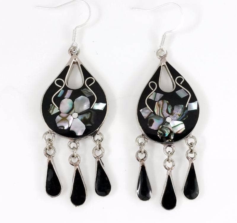 Costello International - Vente Boucles d'oreilles pendantes - La plus grande variété de boucles d'oreilles artisanales incrustées de mosaïque mexicaine19