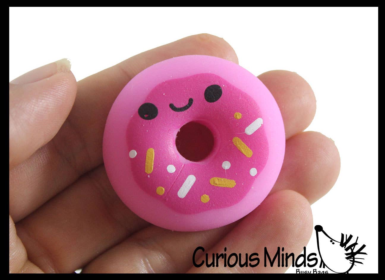 Curious Minds Toys - Wholesale Fidget Toy - Kids - 1 Donut Animal Food Mochi Squishy - Kawaii -  Cute Indiv7
