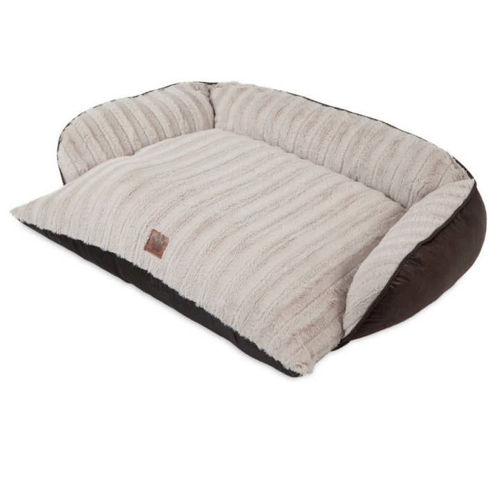 Petdropshipper - Wholesale Pet Bed - Dog - Snooz.Zy Rustic Luxury Comfy Couch Pet Bed Brown/Tan, 1ea/40In X 30 in
