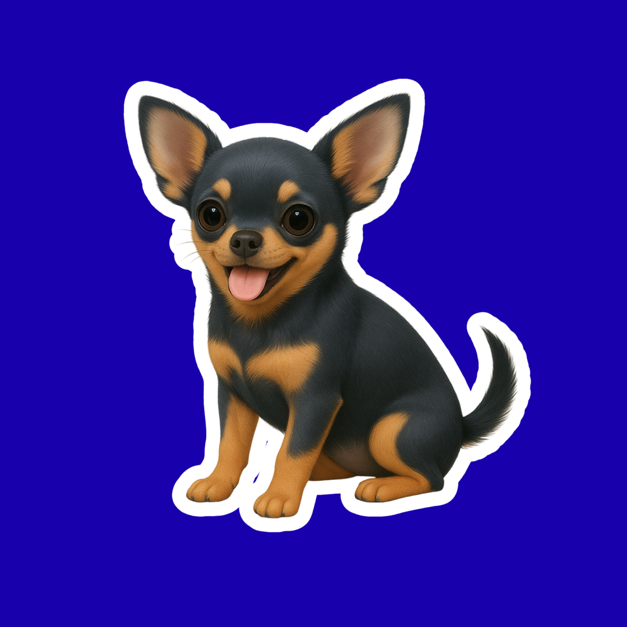 Designs by Mysh - Vente Autocollant - Autocollants de chien Chihuahua – Autocollant en vinyle aquarelle découpé, décalcomanie pour animaux de 3” durable pour ordinateur portable, bouteille d'eau, journal9