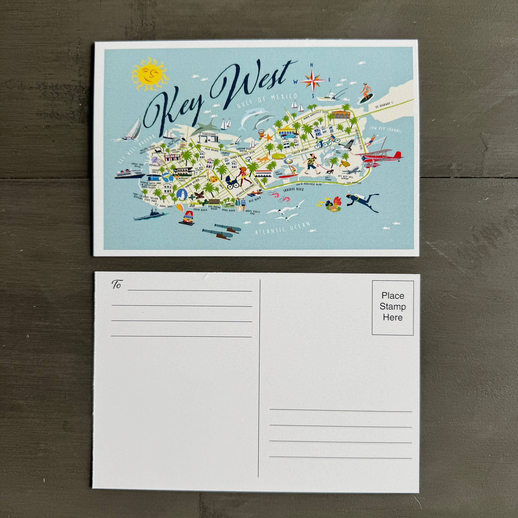 Galleyware - Wholesale Postcard - Key West 4" x 6" Postcard1