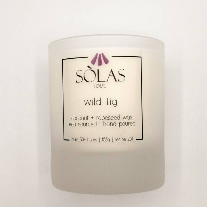 Scented Candle Frosted Jar Medium, 20cl for wholesale by SÒLAS Home