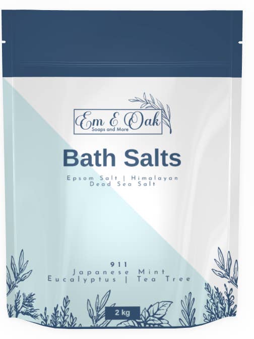 Sels de bain - 911 pour la vente par Em & Oak Soaps and More