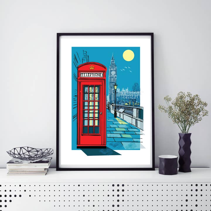 Telephone Box Print for wholesale by Rocket 68