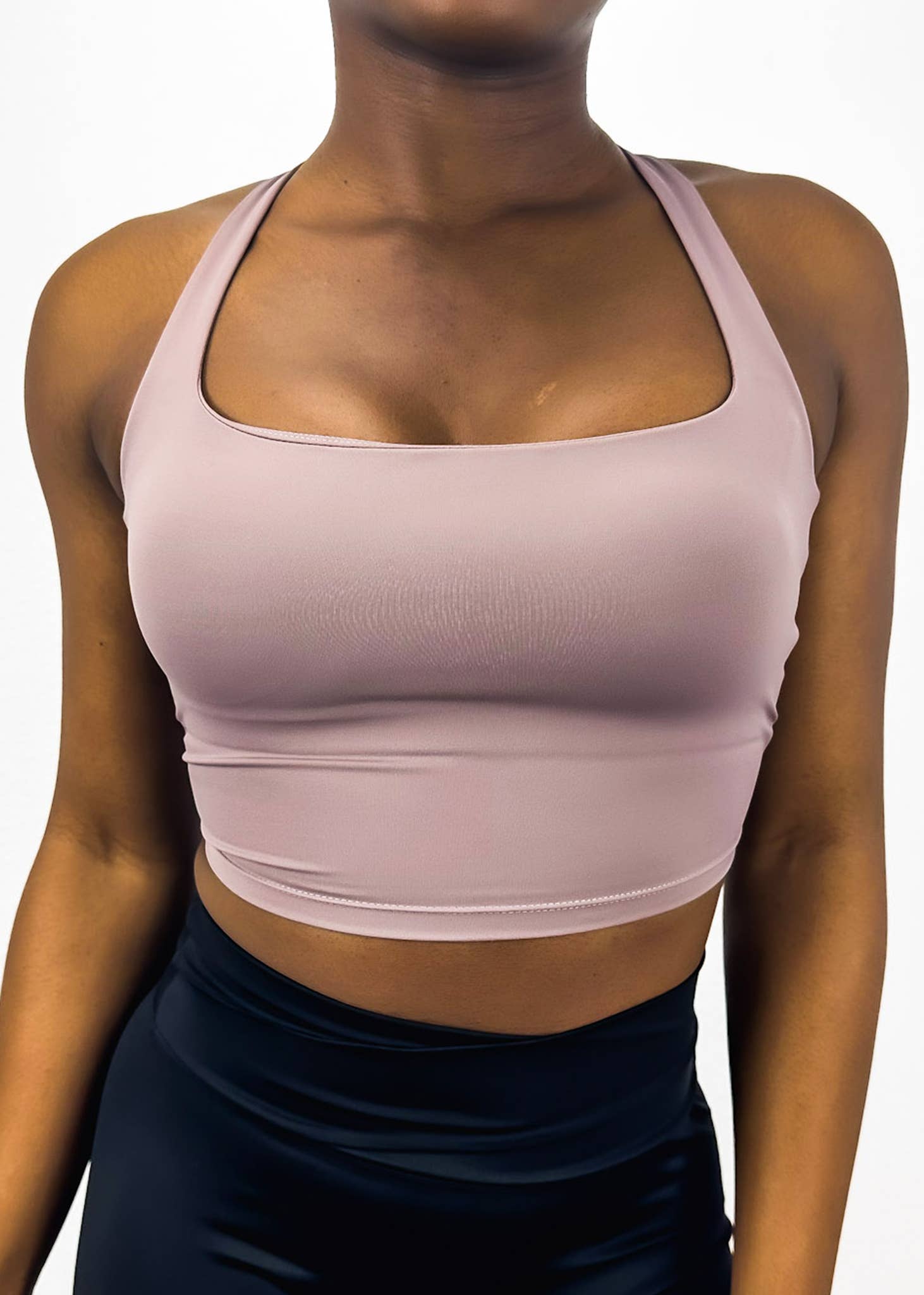 Active by Anna-Kaci - Wholesale Sports Bra - Women's - Square Neck Contouring Lined Open Back Sports Bra Tank8