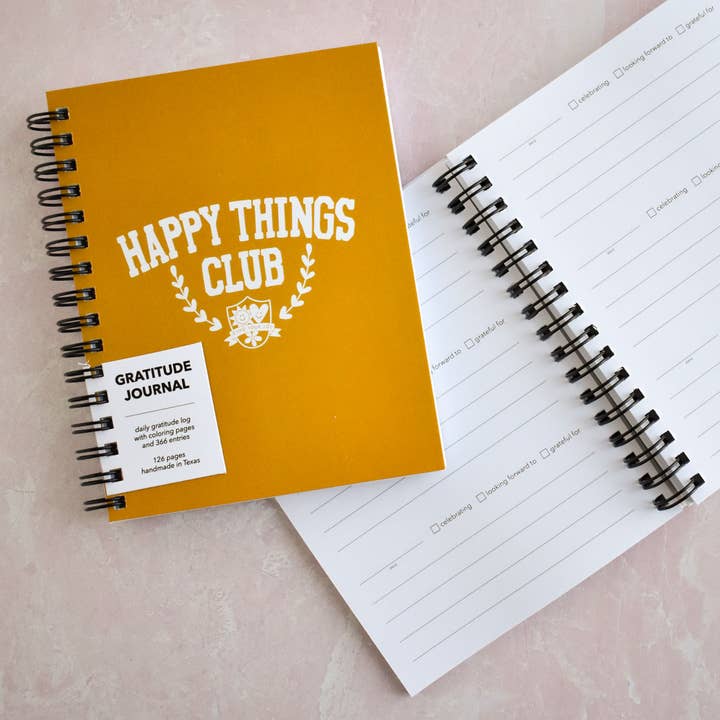 Happy Things Club Mini Gratitude Journal for wholesale by Kyn You Believe It