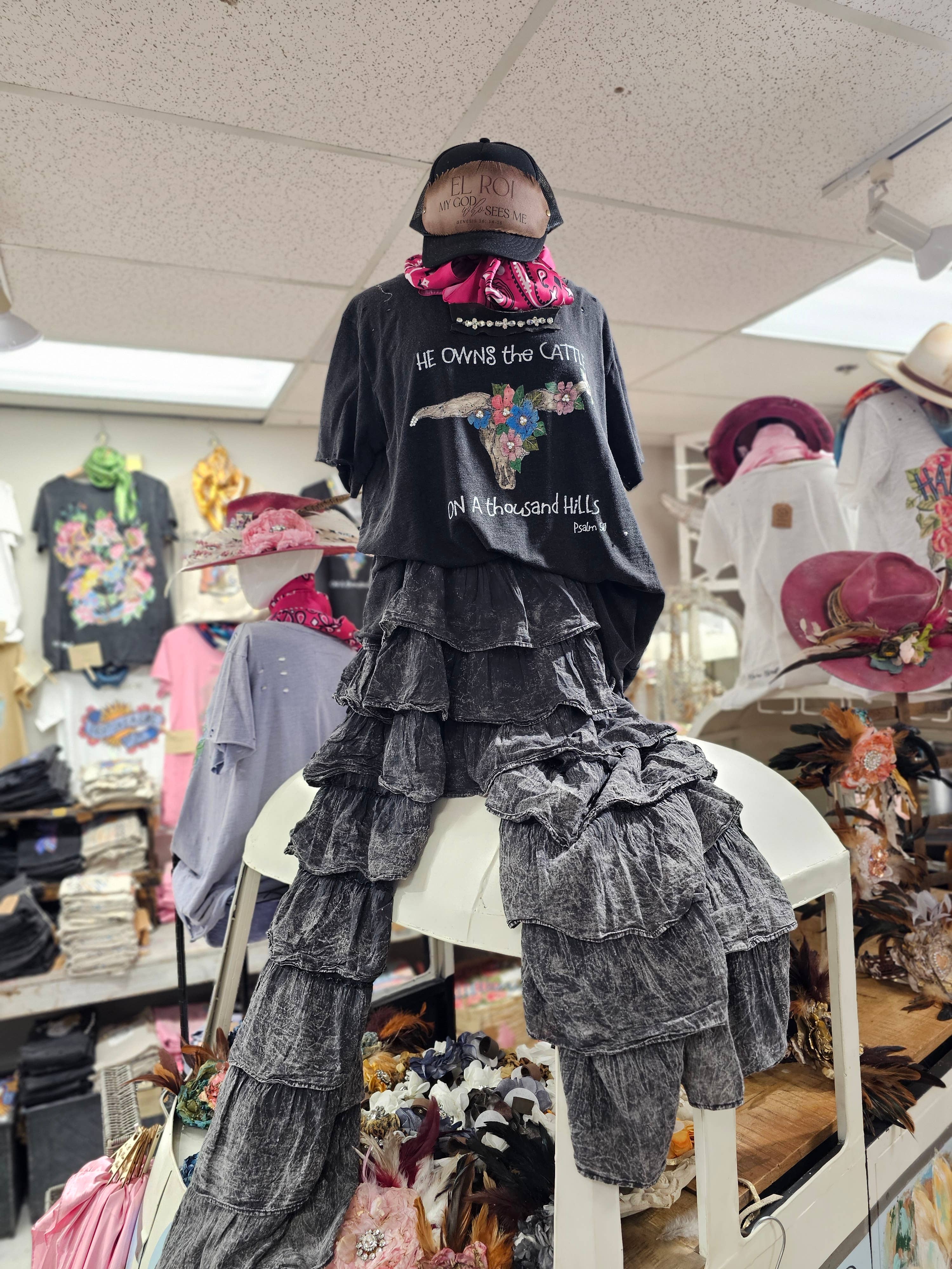 A Rare Bird Shop - Wholesale Screen Printed T-Shirt - Women's - He Owns The Cattle Tattered Tee1