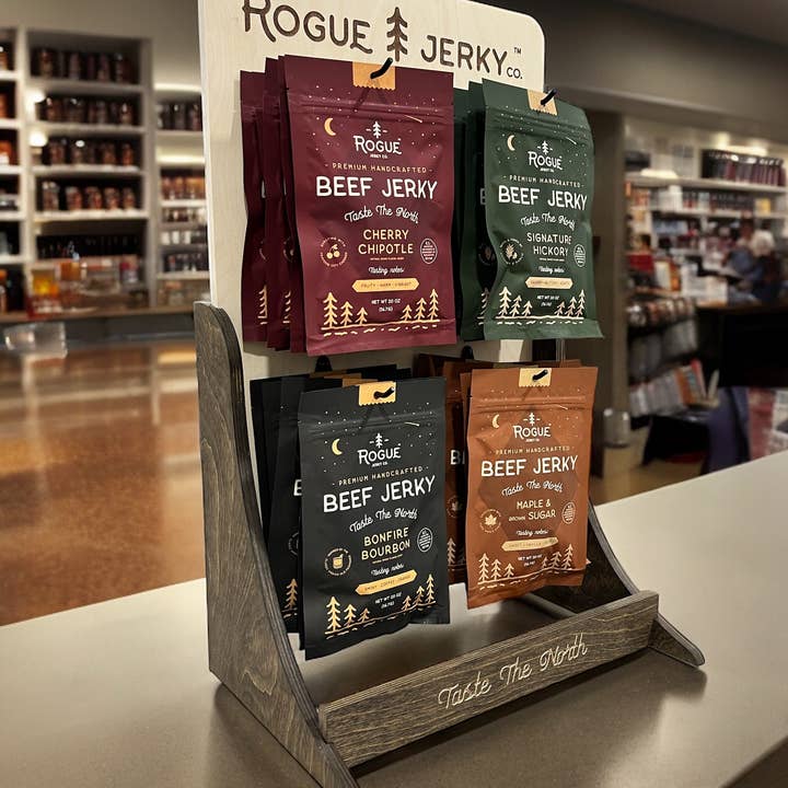 Rogue Jerky Co. - Wholesale Retailer Display - Food & Drink - Rogue Jerky Countertop Display3
