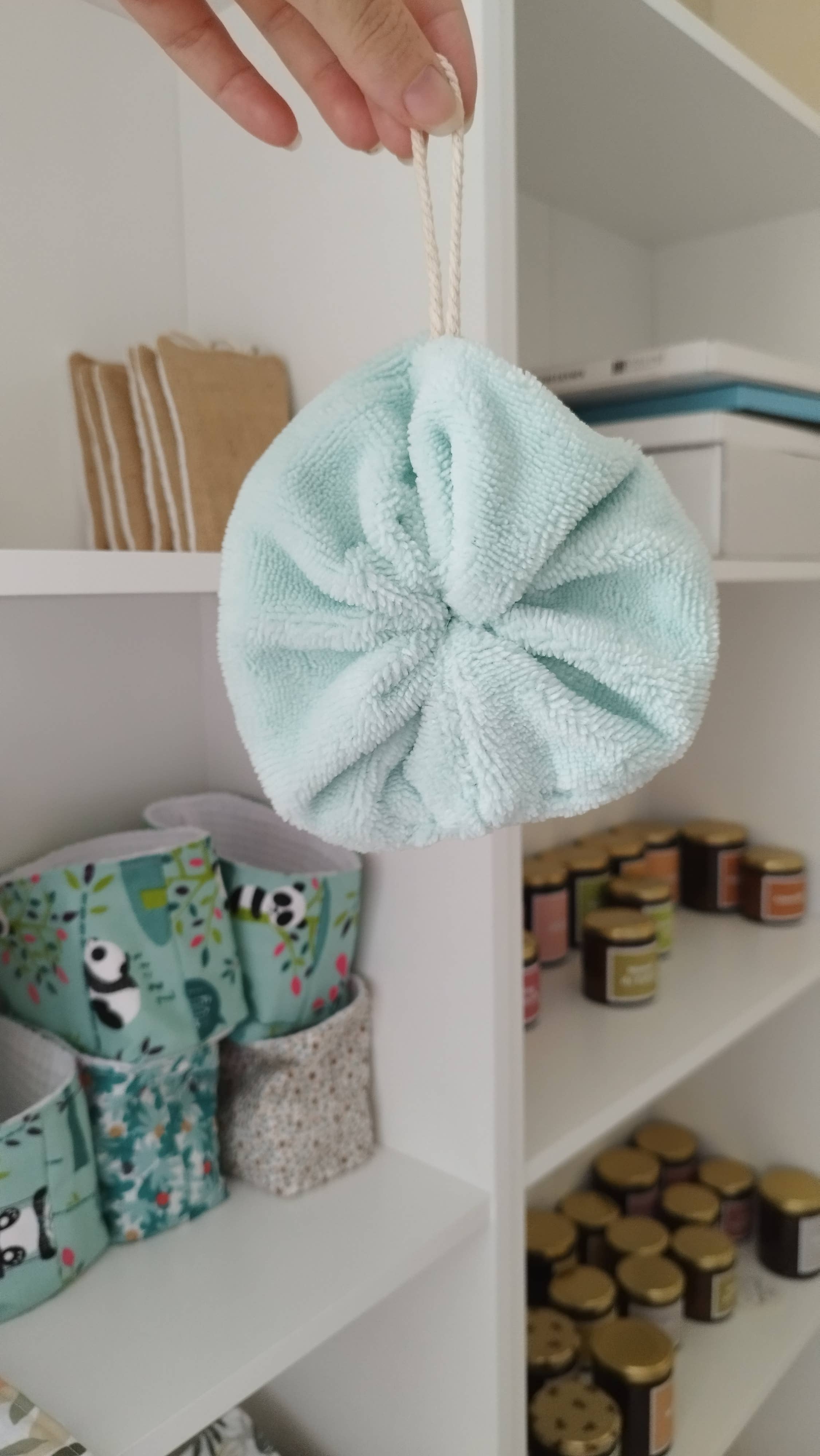 Maison Alice – Puff/esponja de banho por atacado – esponja de chuveiro de bambu natural0