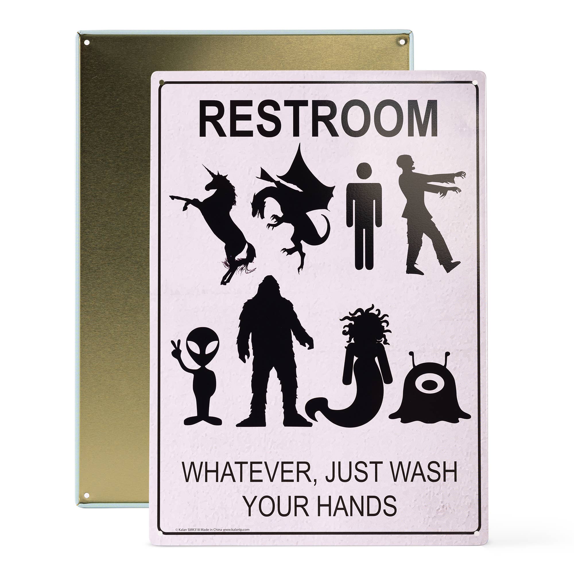 Kalan – wholesale Sign – Just Wash Your Hands Metal Sign3