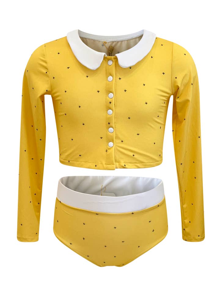 Costume da bagno «Elsa» anti-UV ed eco-responsabile per la vendita all'ingrosso da parte di Doux Soleil