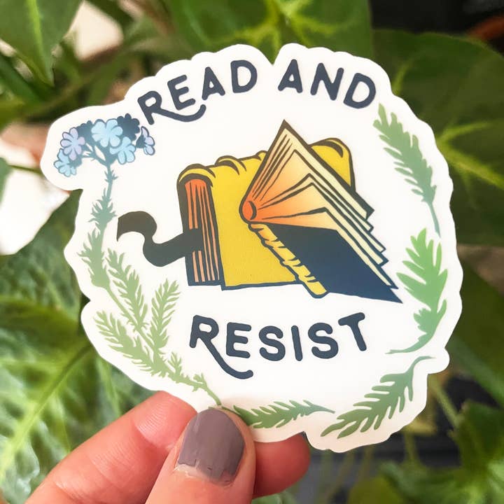 Fabulously Feminist - Wholesale Sticker - Read And Resist: Vinyl Sticker0