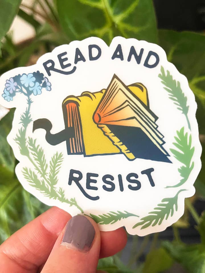 Read And Resist: Vinyl Sticker for wholesale by Fabulously Feminist