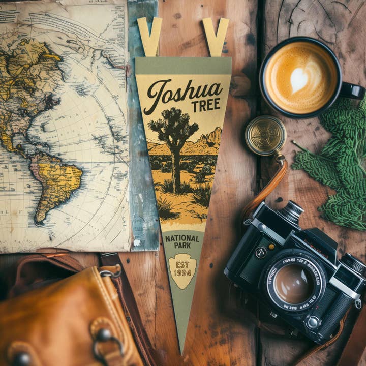 Benoit's Design Co. - Wholesale Sign - Joshua Tree National Park California Felt Pennant2