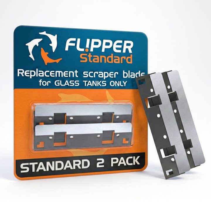 Flipper Standard Stainless Steel Replacement Blades 2 Pack for wholesale by Flipper Aquarium Products