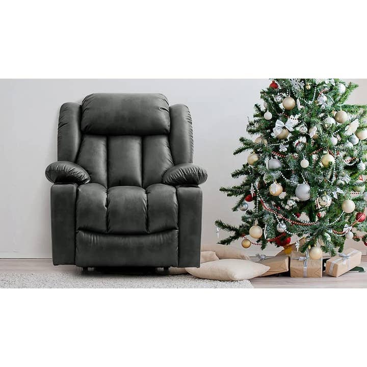 Electric Lift Recliner Chair For Seniors Grey Single Motor for wholesale on Faire7