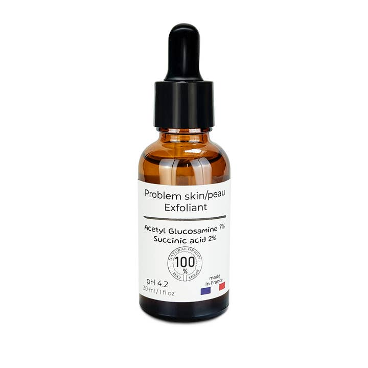 Olae Made in France - Venta al por mayor Exfoliantes faciales - Exfoliante suave con N acetil glucosamina al 7% y ácido succínico