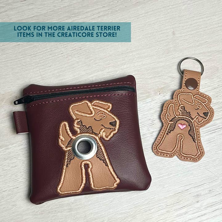 Creaticore Studio - Wholesale Keychain - Unisex - Airedale Terrier Dog Breed Keychain, Dog Gifts for Humans