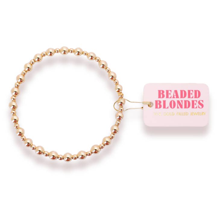 Beaded Blondes - Wholesale Beaded Bracelet - Katy Bracelet in Gold