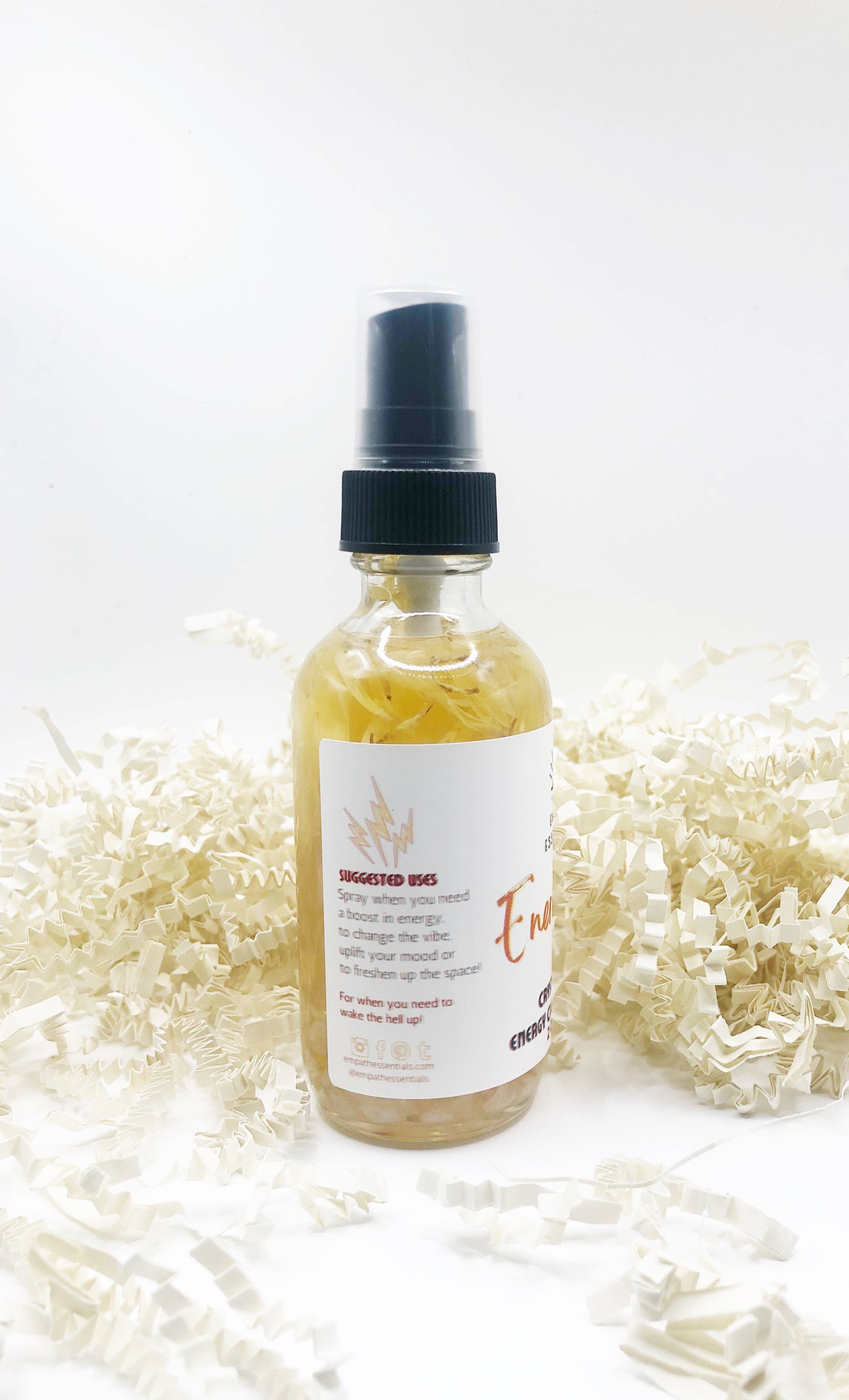 Empath Essentials - Vente Sprays de cristal - Spray nettoyant énergisant infusé de cristaux2