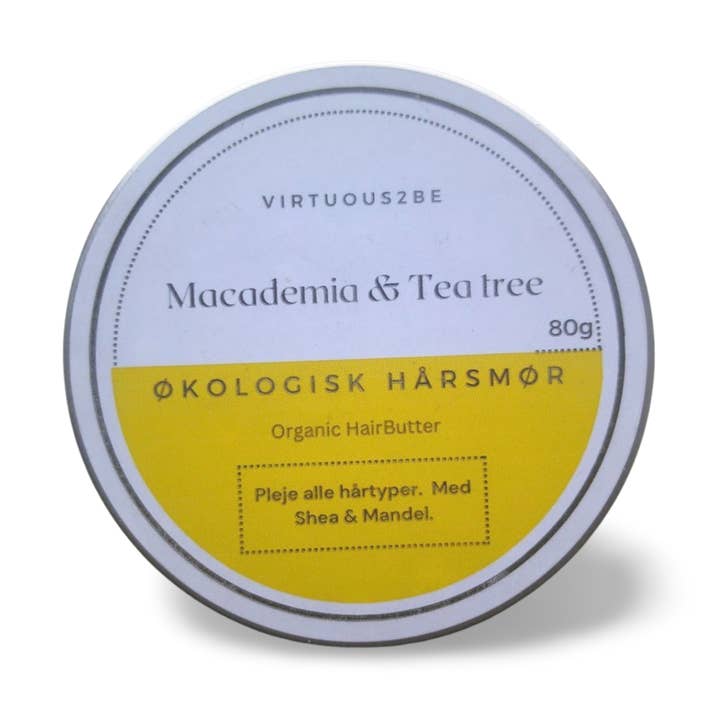 Macadamia- und Teebaum-Haarbutter für den Großhandel von Virtuous2be