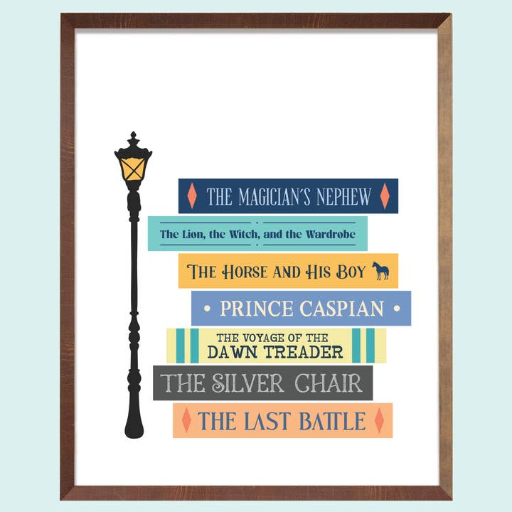 Chapter & Craft Studio - Wholesale Art Print - Narnia Book Stack Art Print0
