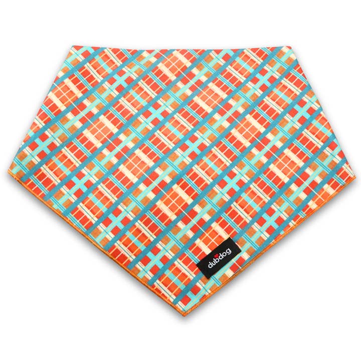 Fall Plaid Bandana for wholesale by Dubdog Designs