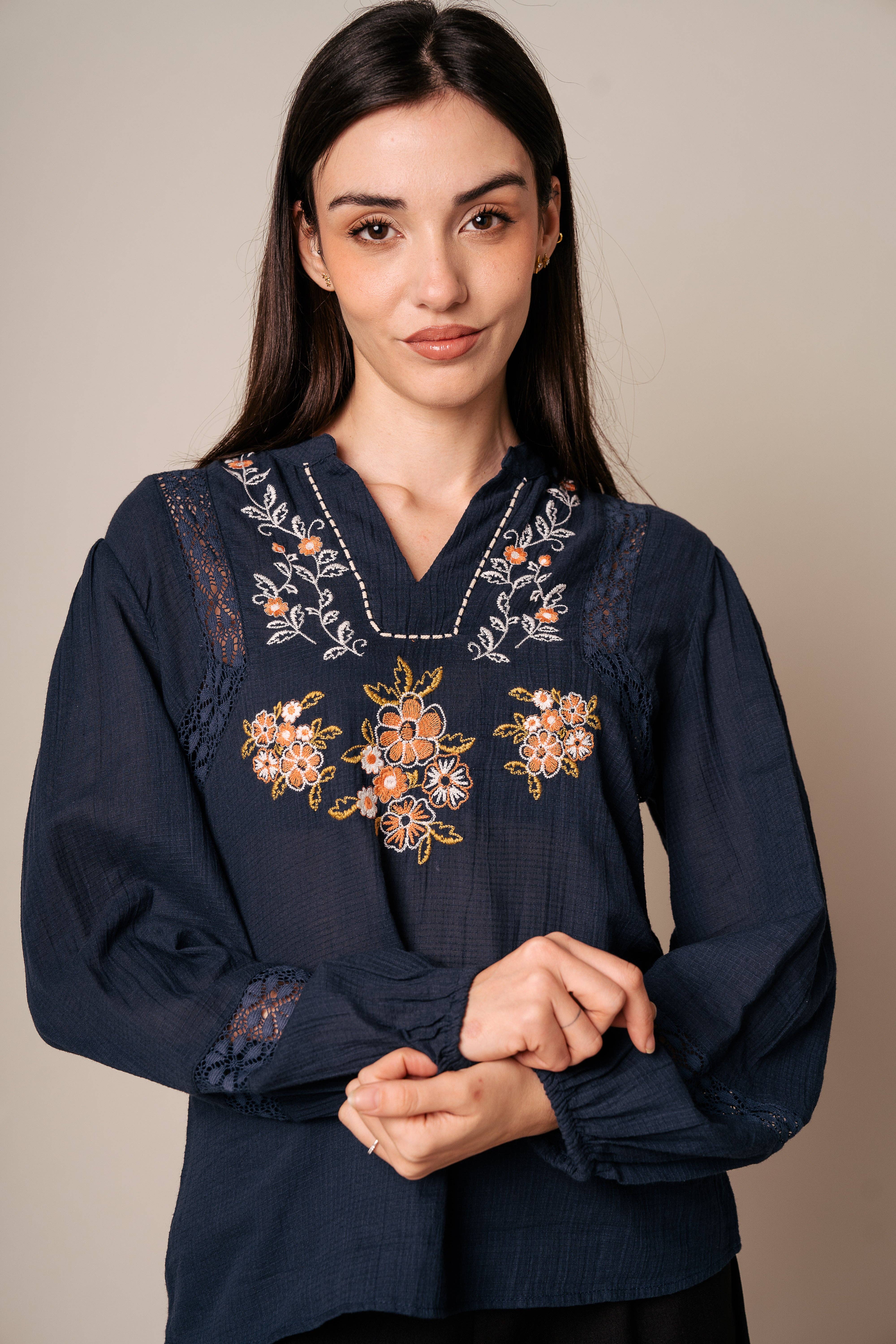 Kapda Casa - Wholesale Blouse - Women's - Blusa Marine II1