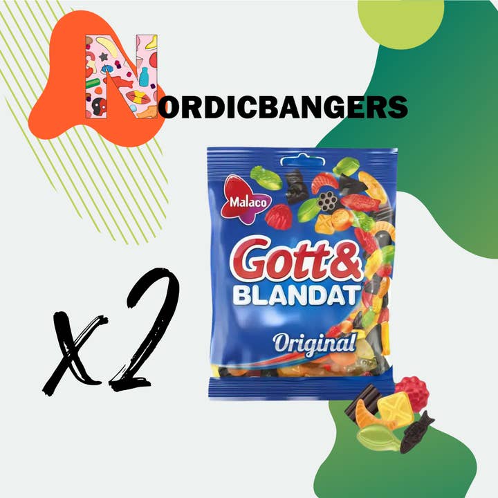 Nordicbangers - Swedish Candy – Engroshandel Vingummi – Malaco svenske slikposer 160g gode og blandede