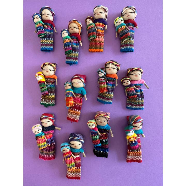 Mothering- Fair Trade Guatemalan Worry Dolls- Bulk Packed for wholesale by Sam & Nala | intentional style for pets & their people