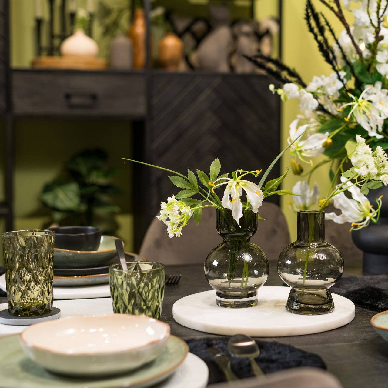 Wurm – Copo/caneca por atacado – Copo de vidro, Verde (L/A/P) 8x13x8cm1