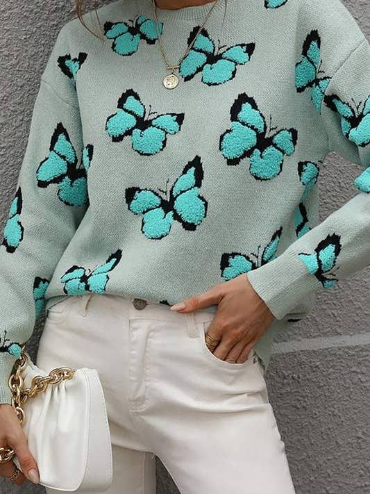 Flarix - Wholesale Knit Sweater - Women's - butterfly knit sweater2