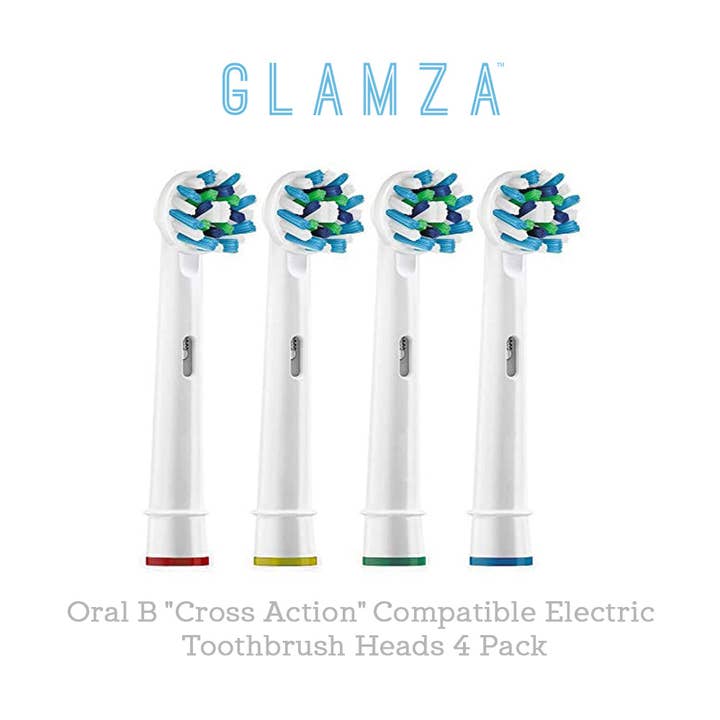 My Wholesale Warehouse – wholesale Toothbrush – Oral B "Cross Action" Compatible Electric Toothbrush Heads 4 Pack
