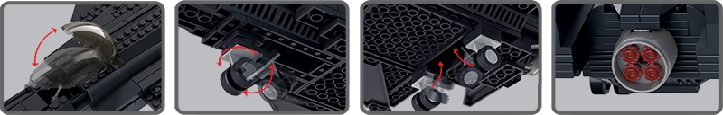 Texas Toy Distribution - Wholesale Building Set - Kids - F35 "Lightning" Fighter Jet Building Brick Kit (252 Pcs)4